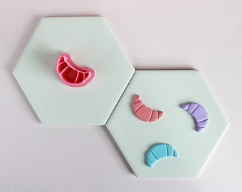 Croissant Polymer Clay Cutter | Bakery-Inspired Jewelry Tool