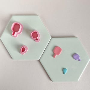 Pickleball Paddle Clay Cutters: 3D Printed Polymer Clay Tool Set (1in - 0.5in)