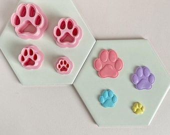 Paw Print Polymer Clay Cutter | Animal-Inspired Jewelry Tool