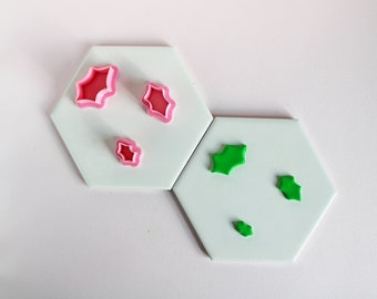 Holly Leaf Polymer Clay Cutter | Holiday Earring & Jewelry Tool