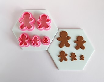 Gingerbread Man Polymer Clay Cutter | Holiday Earring & Jewelry Tool