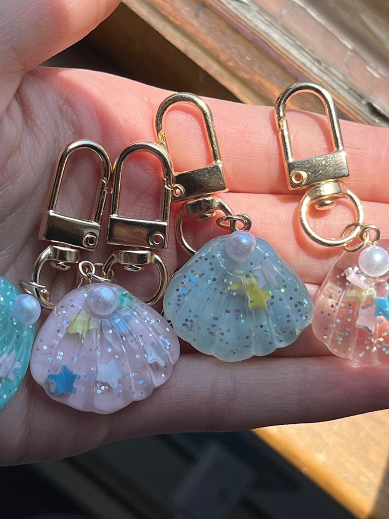 Shell Keychians Sea Shell Keychains - Etsy
