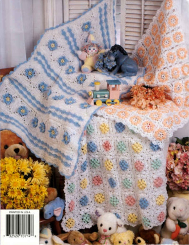 5 Vintage Baby Blanket Patterns to Chooses From PDF Etsy