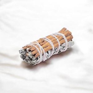 Incense bundle white sage with cinnamon 10 cm