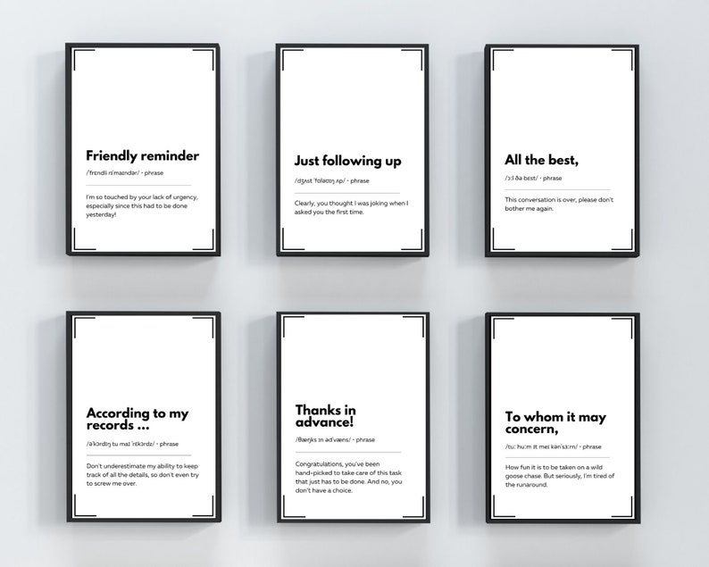 Office Wall Art Set of 30 Printable Home Office Decor Bundle Etsy