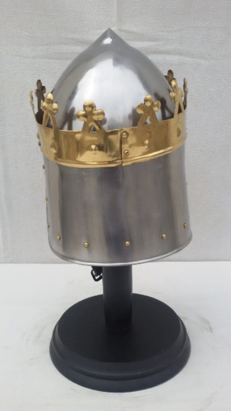 King Richard Crown Helmet Medieval Helmet Knight King Richard Lionheart