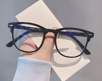 Men Women Finished Myopia Glasses Vintage Oval Frame Blue Light Blocking Eyeglasses Nearsighted Glasses Minus 0 To -6.0