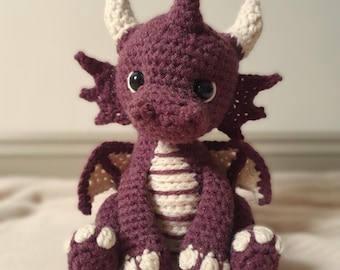 Dragon Baby Crochet Pattern | Amigurumi Plush Toy  (PDF Pattern)