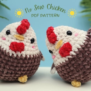 Kein Huhn nähen Häkelanleitung | Amigurumi | Süße Henne