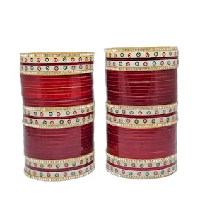 Traditional Red Punjabi Bridal Chuda set/ Bridal chuda/ Wedding chooda/ traditional choora/ bridal bangles/ Chura/ chuda set/ chura set