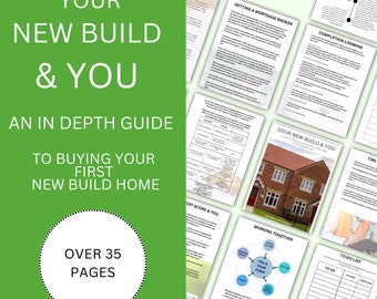 Buying a Newbuild Guide, First Time Buyer, Buying A New Home, Digital Download, Mortgage Advice, Conveyancing, New Home, Moving Checklist