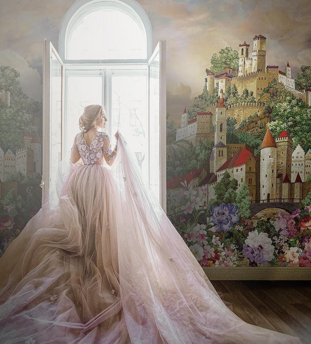 Fairy Tale Castle Wall Mural - Romantic & Dreamy Wallpaper With ...