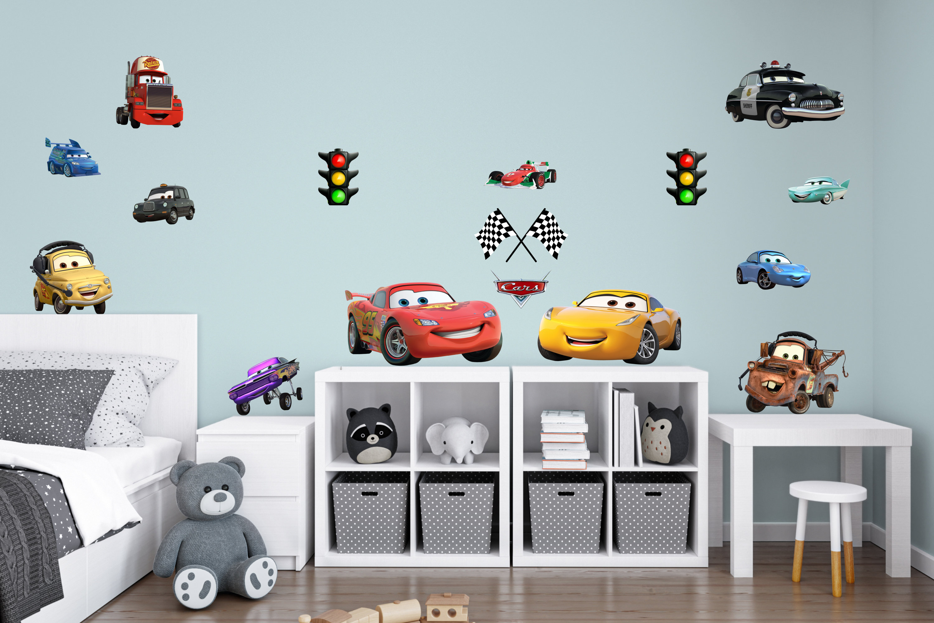 Camaro SS Cartoon Wall Decal - 3Ft Long Vinyl Sticker For Kids Room, Man Cave, Or Garage Decor
