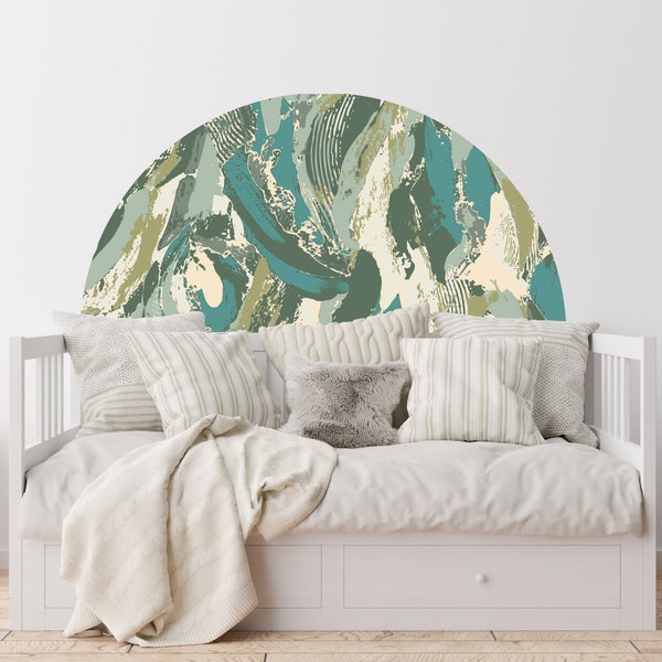 Decalcomania da muro Boho Arch, colore personalizzabile, murale adesivo rimovibile, adesivo testiera chic, murale trasformativo della camera da letto, regalo ideale