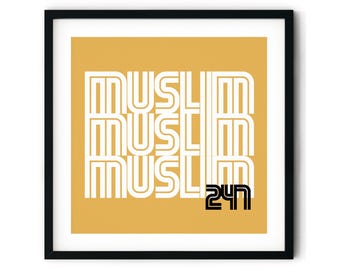 Islamischer Wand-Kunstdruck: Modernes muslimisches Wohndekor