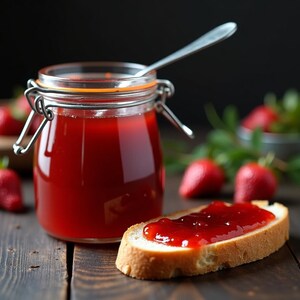 Recept voor gezonde aardbeienjam | Laag suikergehalte en gemakkelijk | Zelfgemaakte fruitpasta | Directe digitale download