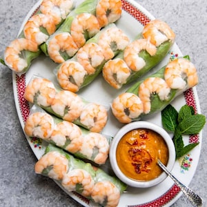 Frisches vegetarisches Frühlingsrollen-Rezept | Leicht, Gesund & Lecker | Digitaler Download