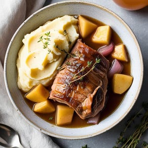 Apple Cider Braised Pork Shoulder Recipe | Cozy Comfort Food | Digital Download