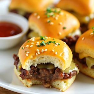 Garlic Parmesan Cheeseburger Bombs Recipe | Cheesy, Flavorful & Easy Snack | Printable Digital Download