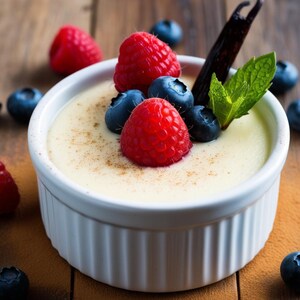 Receta de panna cotta de vainilla / Postre elegante sin horno / Descarga digital imprimible
