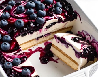 Blueberry-Lemon Tiramisù Recipe | Refreshing Twist on an Italian Classic | Digital Download