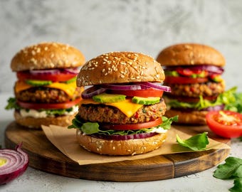 Spring Burger Recipes: Fresh Grilling Ideas (Digital Download)