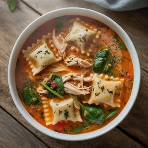 Creamy Tuscan Ravioli Soup Recipe | Hearty & Comforting | Instant Digital Download