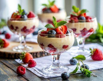 Keto No-Bake Cheesecake Mousse Recipe | Printable Digital Download | Low-Carb Dessert