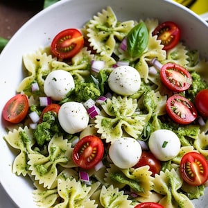 Bow Tie Pasta Salad Recipe | Fresh, Flavorful & Easy Side Dish | Printable Digital Download