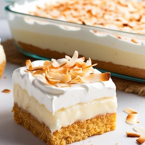 Coconut Cream Dreamboat Dessert – A Slice of Paradise! | Printable Digital Download