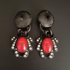 Jean Louis BLIN Vintage Clip-on Earrings 1980 France