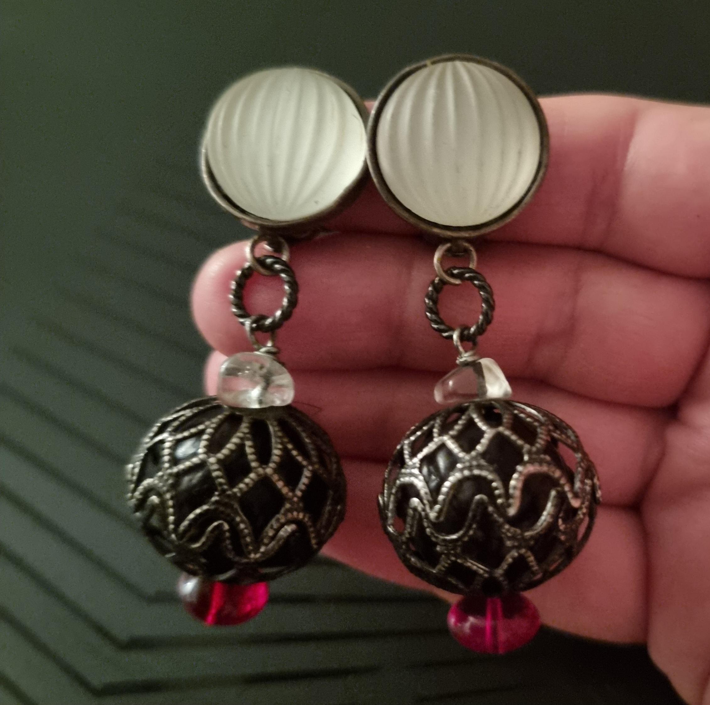 Boucles D'oreilles Vintage Paco Rabanne Années 80 - Modèle Rare à Clips - Occasion