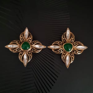 Jean Louis Scherrer XXL vintage clip-on earrings