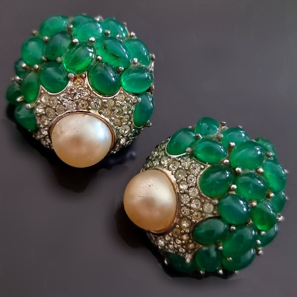 Boucles D'oreilles Vintage Clips – Réf 344 – Anciennes – Sans Marque