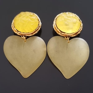 Jacques Toledo XXL vintage clip-on earrings