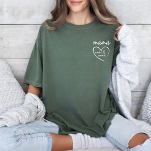 Custom Mama Shirt, Comfort Colors, Mama Shirt, Mother&#39;s Day Shirt
