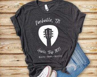 Nashville Girl Trip Shirt, Nashville Shirt, Custom Besties Tshirt, Boots Booze and Besties Shirt, Boots Booze Shirt, Bachelorette