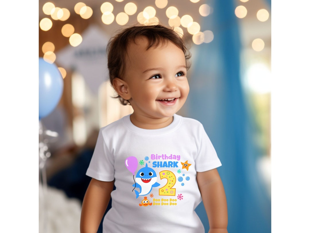 Customizable Baby Shark Birthday Shirt Etsy