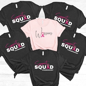 Custom Breast Cancer Support Squad Shirt, Her fight is our fight shirt, Breast Cancer Shirt, Cancer Support team Shirt, Family Breast Cancer