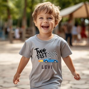 Customizable two fast birthday shirt, two fast birthday, two fast shirt, second birthday shirt, race car birthday, two fast birthday tshirt