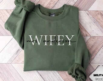 Personalizuj bluzę z nazwiskiem żony, Bluzę z nazwiskiem pani, Personalizowaną bluzę z panną młodą, Bluzę z nazwiskiem pani żony, Bluzę z panną młodą,