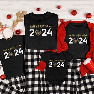New Years Shirt, New Year 2024 Shirts, Family New Years Sweatshirt, Custom New Years Long Sleeve Shirt, Kids 2024 Shirt, Kids
