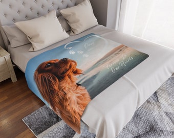Custom Pet Memorial Blanket, Custom Pet Blanket