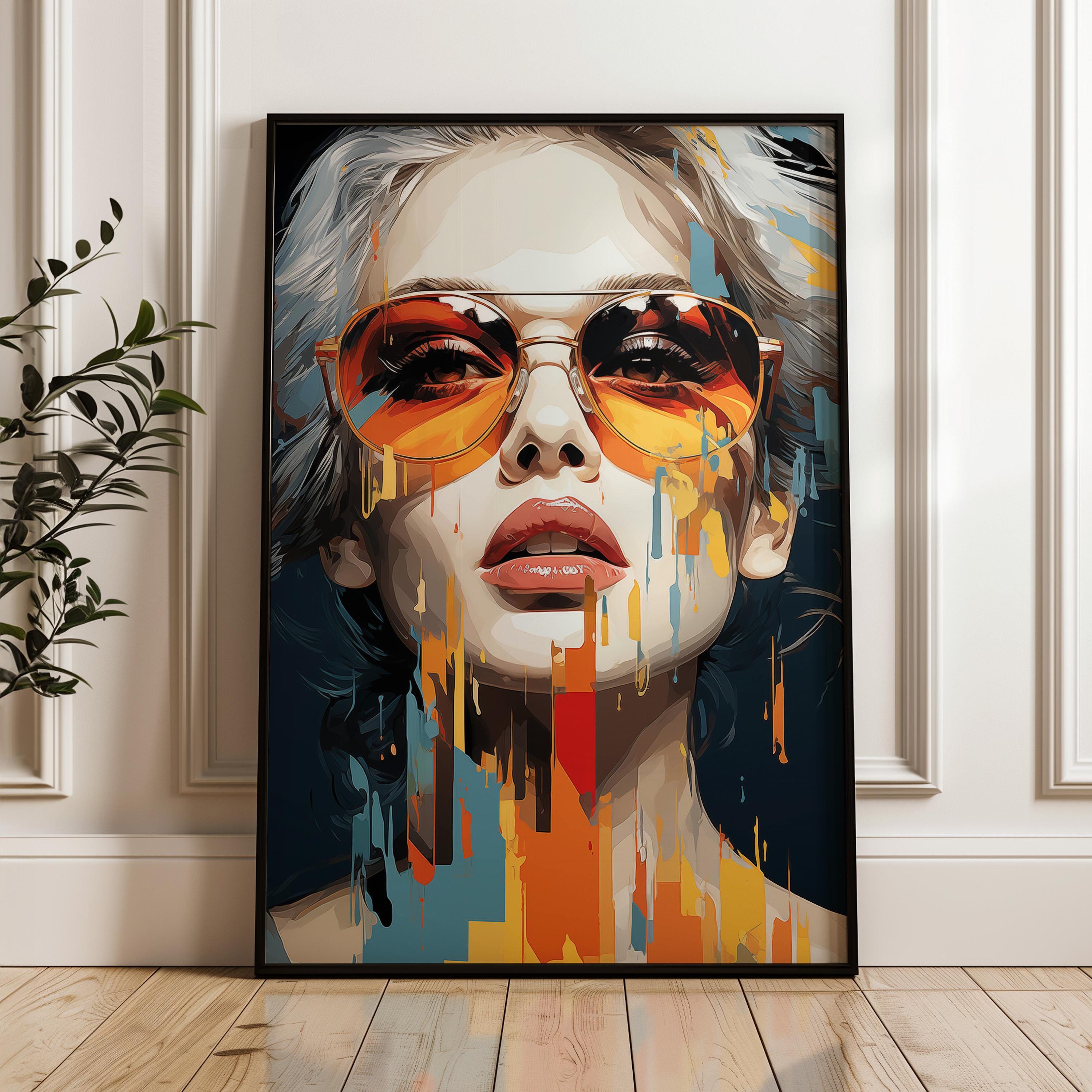 Art For the Face Sunglasses with 1.5 readers
with Colorful Accents Amazon.com: FEISEDY Reader Sunglasses for Women Men Square  main image 4