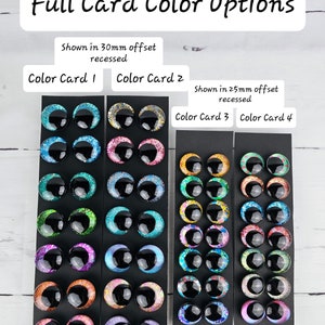 Bundle and Save - Handpainted Glitter Safety Eyes 7 Pairs of eyes. We have 5 different cards to choose from. Kawaii Sinker Crochet.