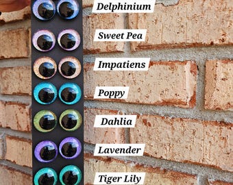 Bundle and Save Floral Fiesta Collection Handpainted Glitter Sinker Recessed Safety Eyes Amigurumi Crochet
