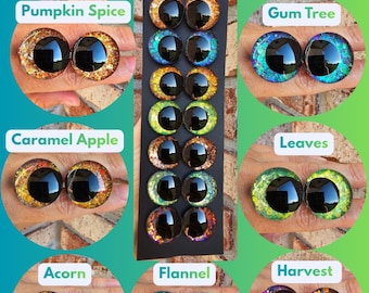 Bundle and Save Fall Encore Collection Handpainted Glitter Sinker Recessed Safety Eyes Amigurumi Crochet