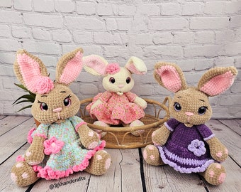 Petunia the Bunny Crochet Pattern Easter Bunnies English