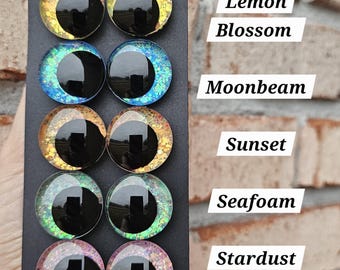 Pastel Prism - Individual Handpainted Glitter Sinker Recessed Safety Eyes Amigurumi Crochet