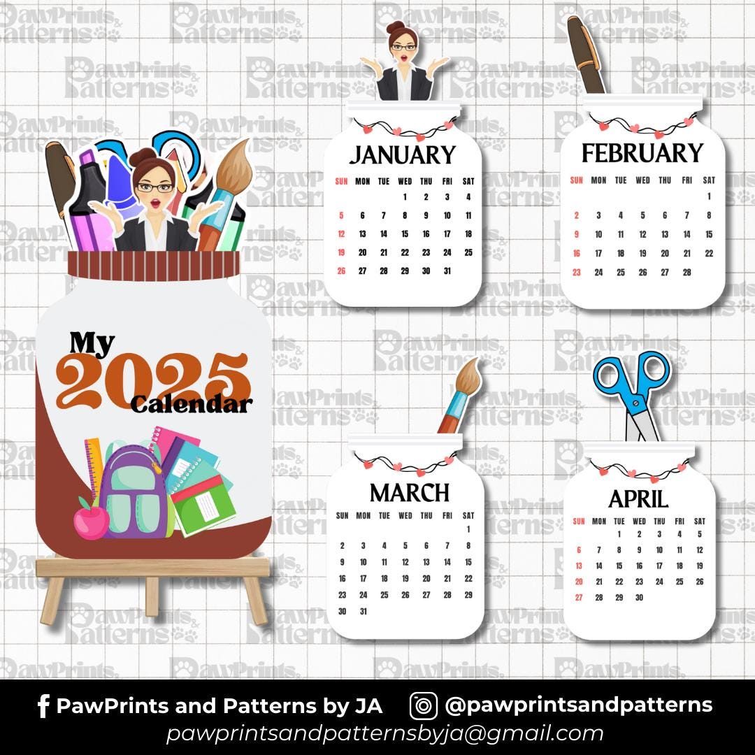 2025 Printable Calendar Customizable - Il Fullxfull.6367686010 Ic2r 